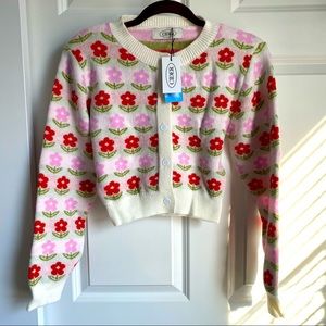 NWT! Cider flower button cardigan sweater